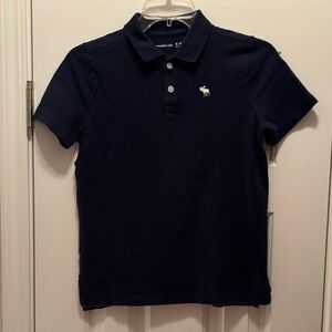 Abercrombie Kids Dark Blue Polo with White Logo